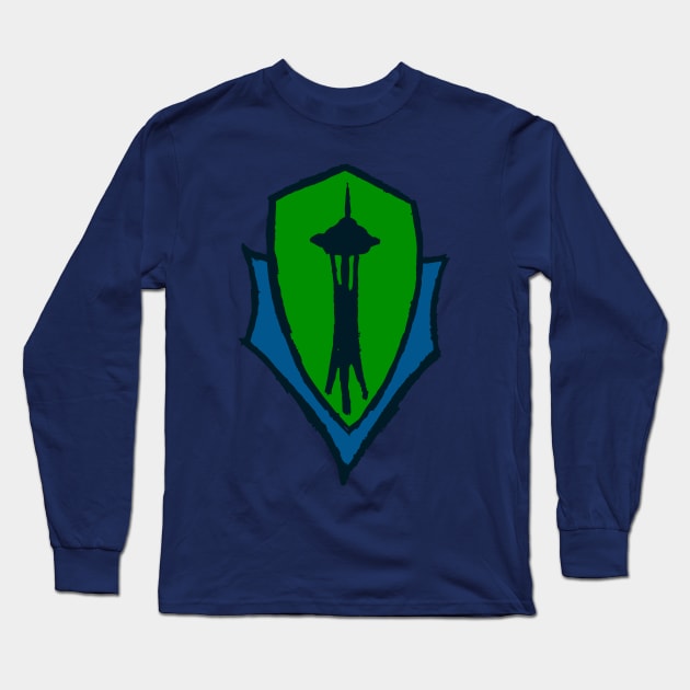 Seattle Sounders FC 02 Long Sleeve T-Shirt by Very Simple Graph